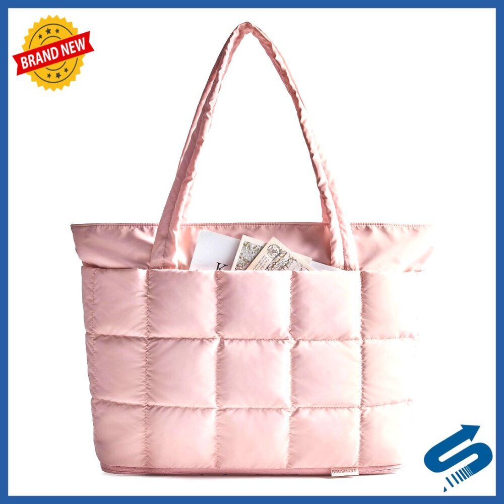 Expandable Puffer Tote Bag for Work Travel Gym 22L to 28L